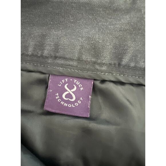 NYDJ  Charcoal Gray Tummy Slimming Ankle Pants Woman Size 2 Stretch Twill - Picture 4 of 10